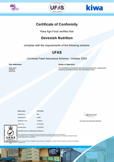 Widnes UFAS Cert