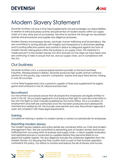 Modern Slavery Statement 2023/24